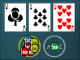 Simple game of poker. You play heads up poker with the dealer.